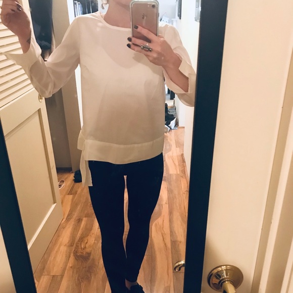 Talbots Petite Everyday Poplin Blouse - Picture 1 of 7